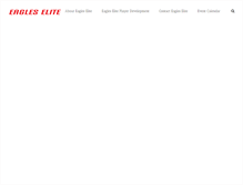 Tablet Screenshot of eagleselitebasketball.com